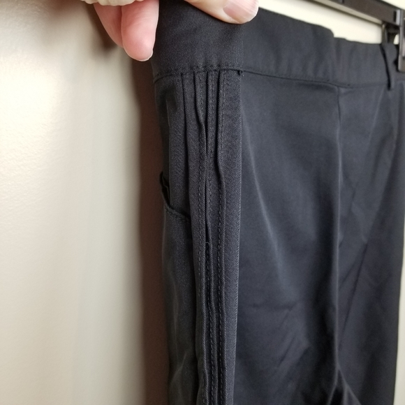 FIRM Calvin Klein Black Nylon Slacks size 12 - Picture 3 of 7